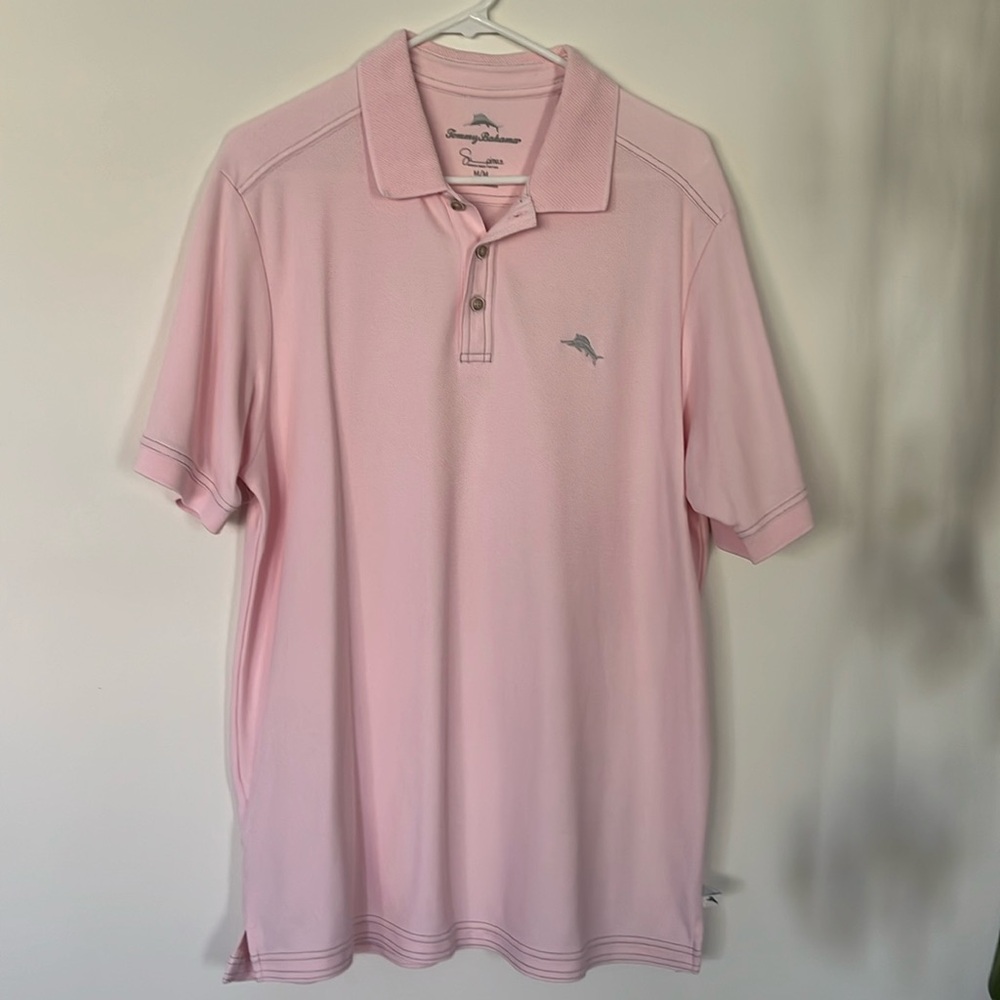 Tommy Bahama Emfielder Pink Short-sleeved Polo
